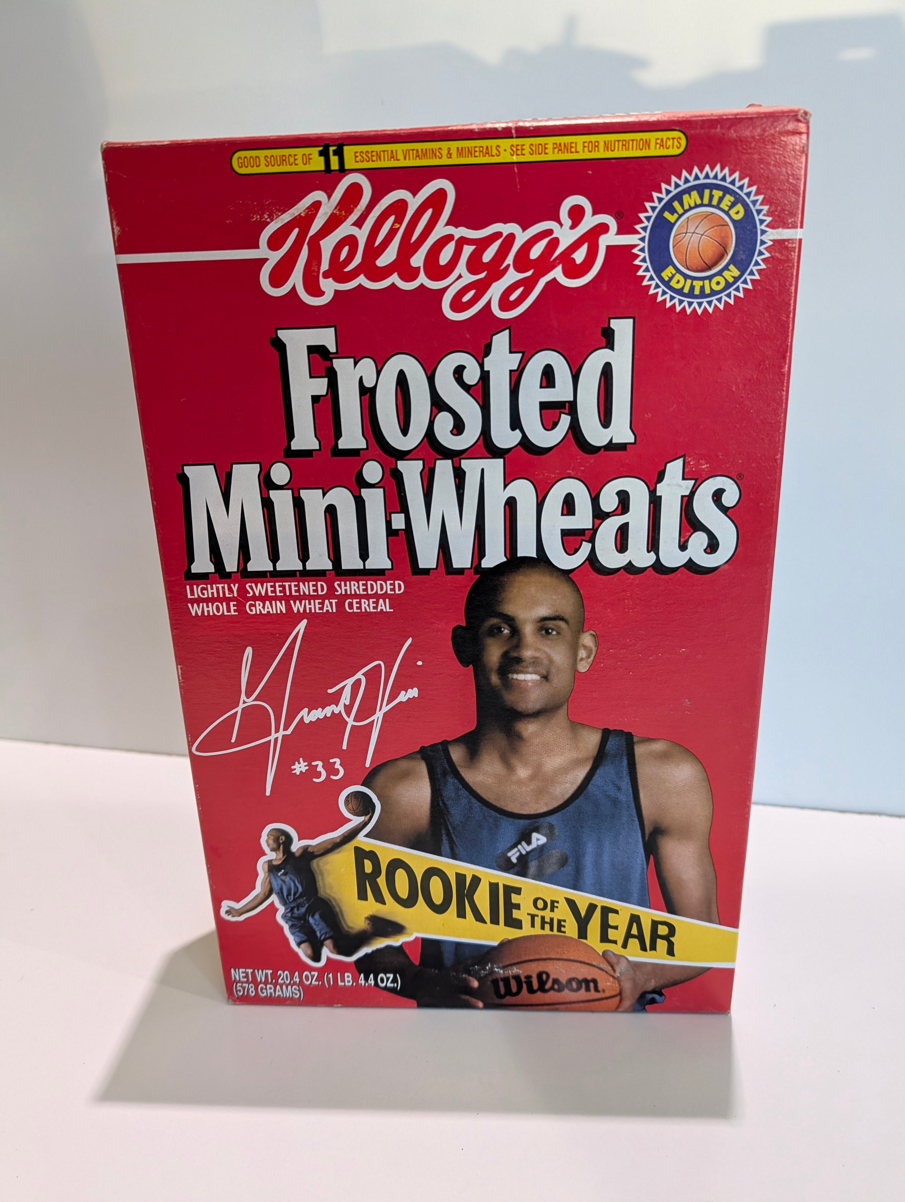 Kelloggs Frosted Mini Wheats Kevin Garnett Rookie Of The Year Limited Edition Box