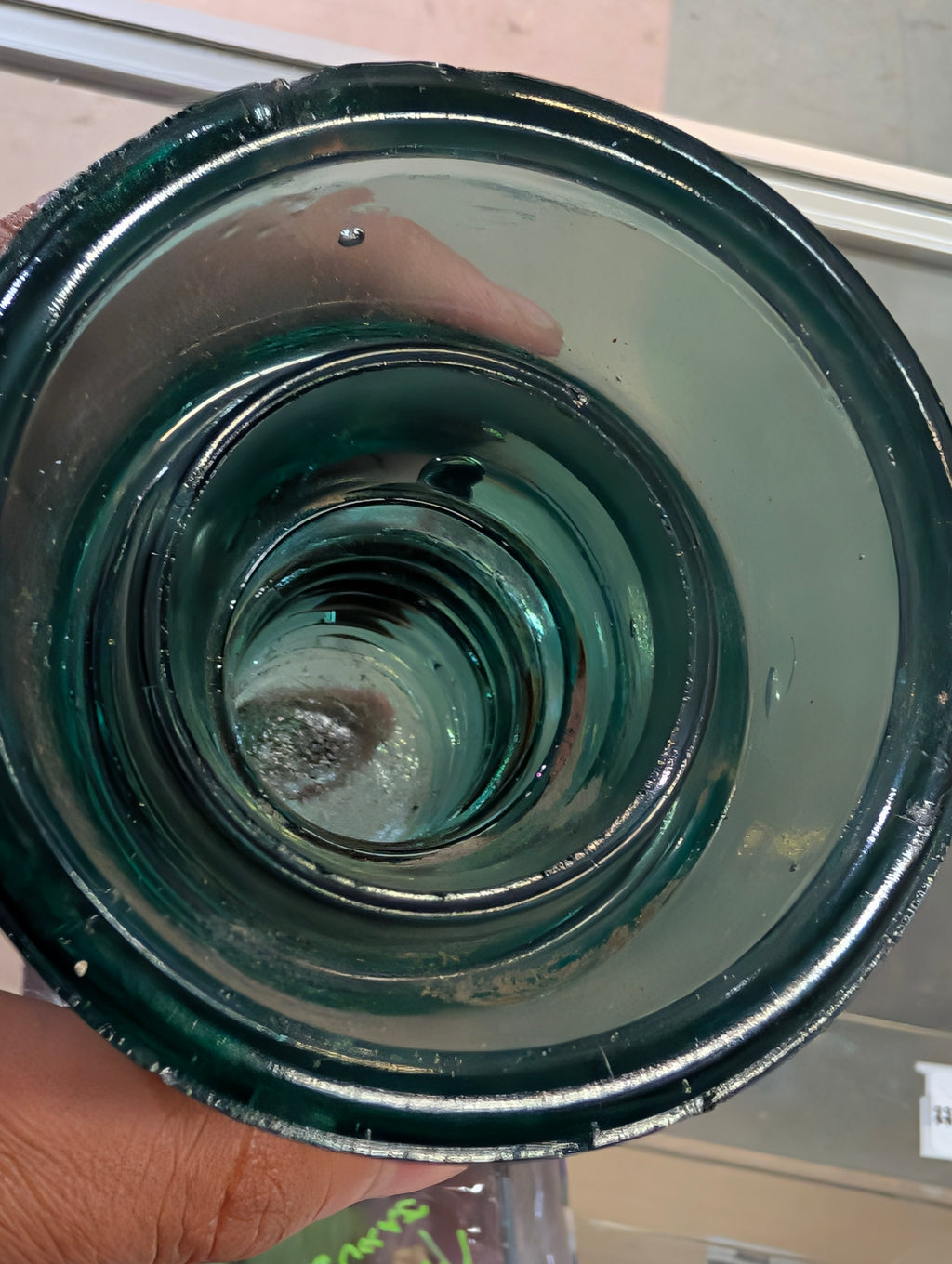 Vintage Hemingray H.G.CO Aqua Blue Glass Insulator CD 162 Telegraph Utility