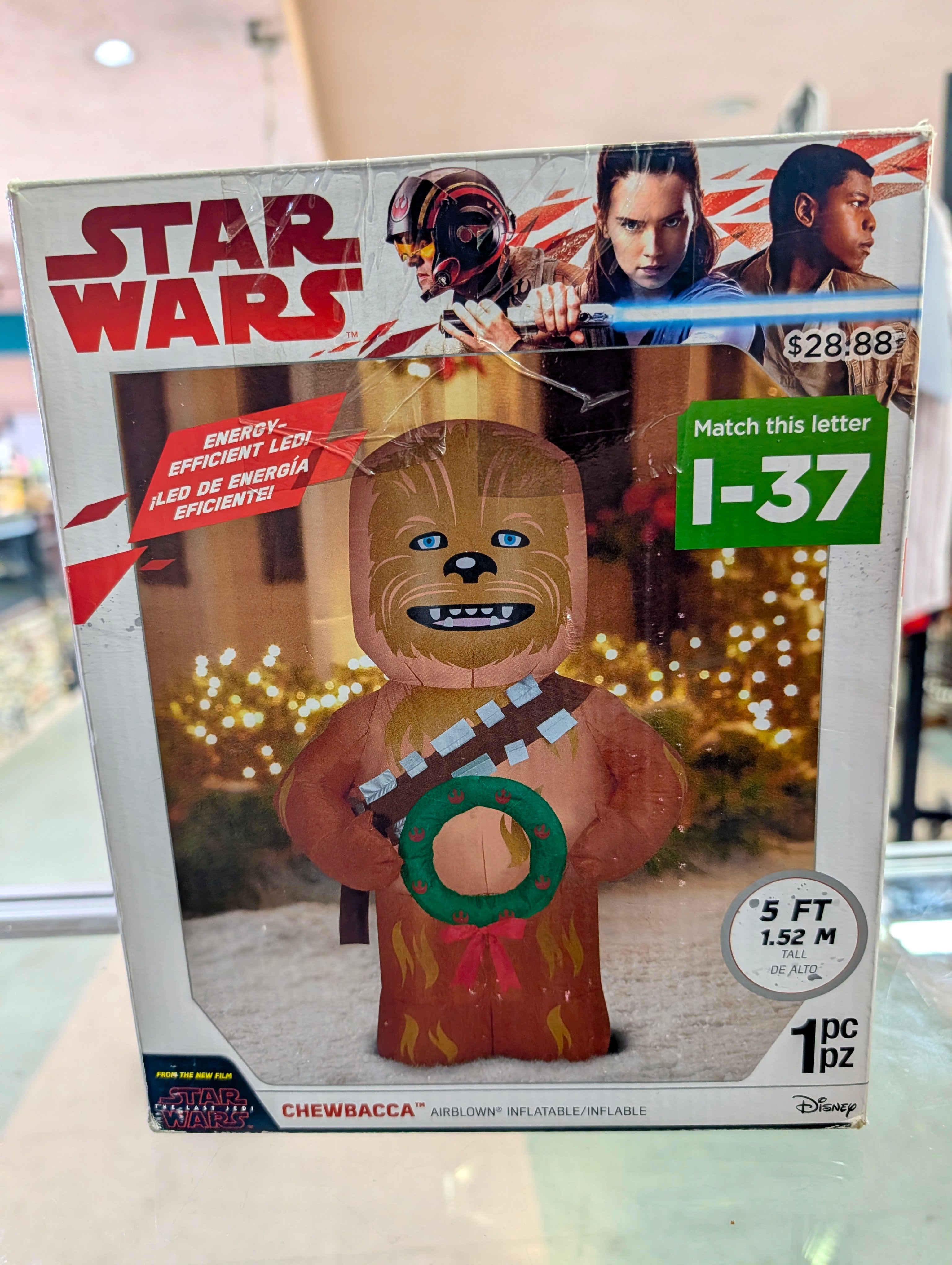Star Wars Chewbacca 5FT Airblown Inflatable Christmas Yard Decor Disney LED
